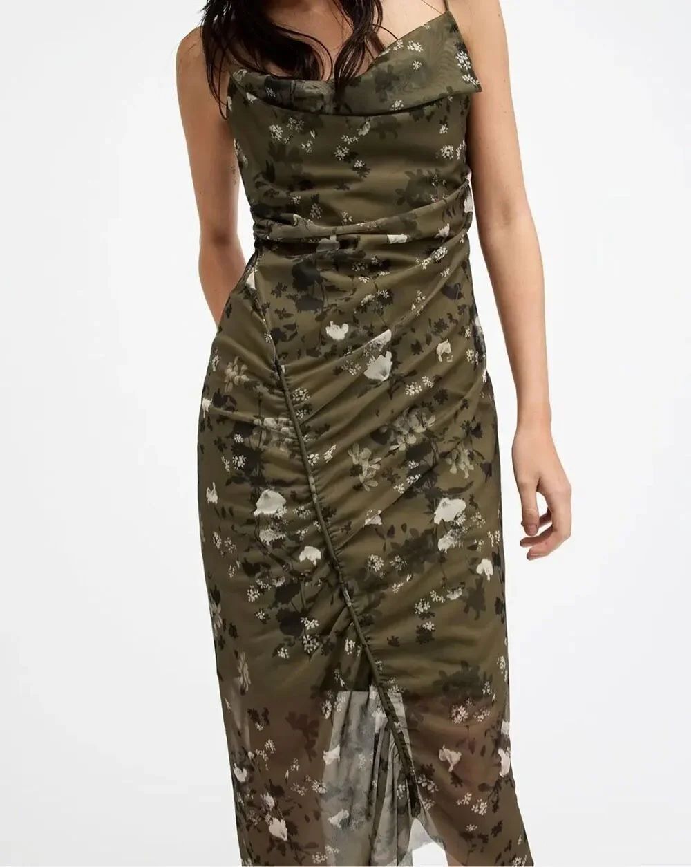 AllSaints Ulla Kora Asymmetric Dress Size 2